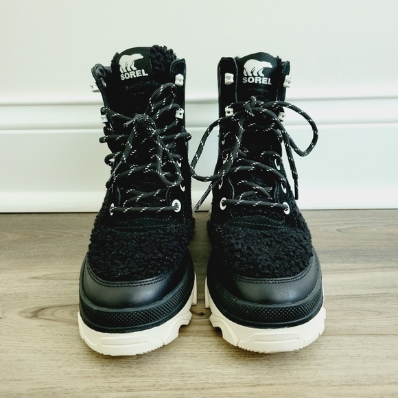 NEW Sorel Black Waterproof Boots - Picture 3 of 7